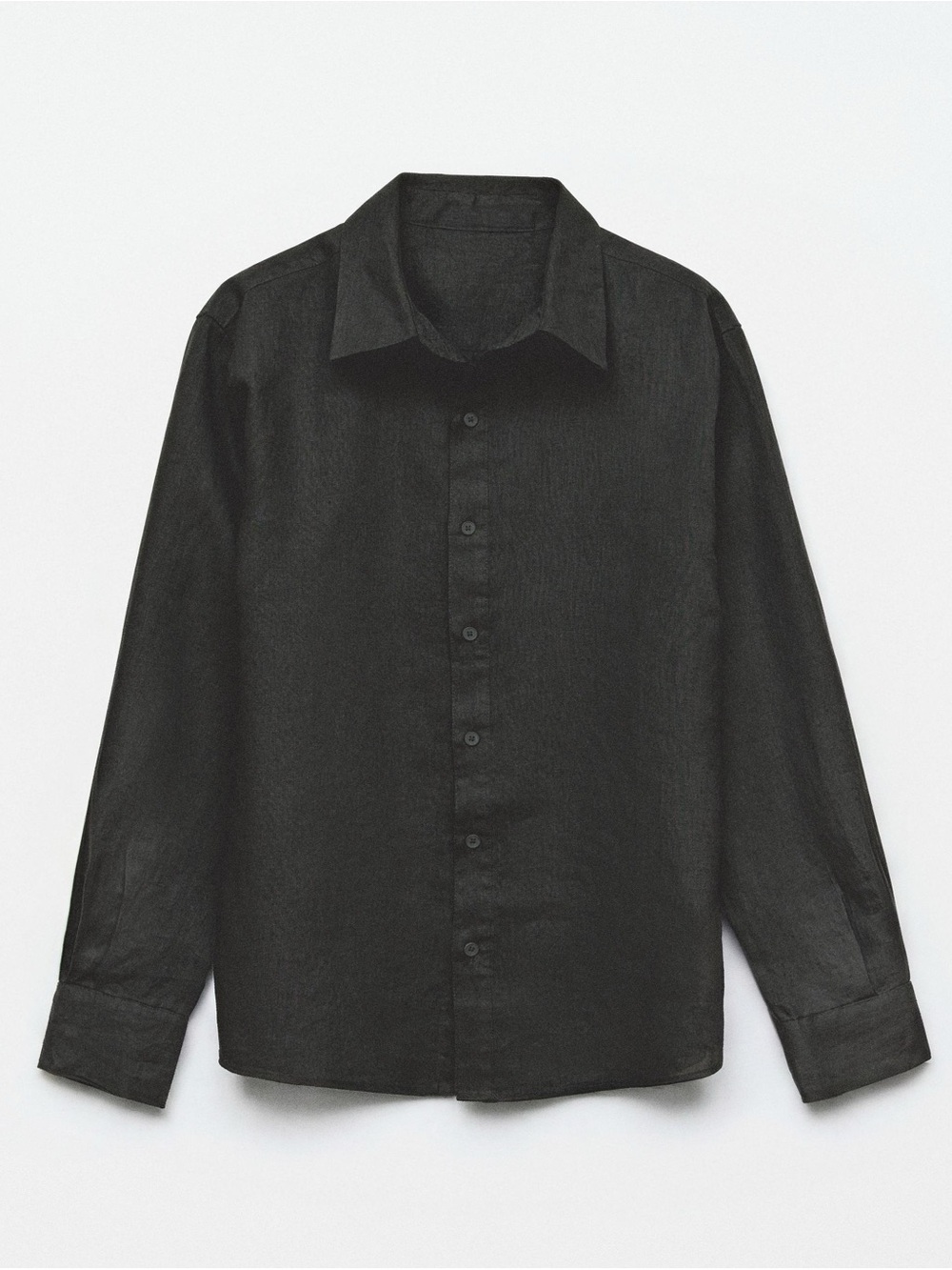 Zara Women’s Black Linen Button Down